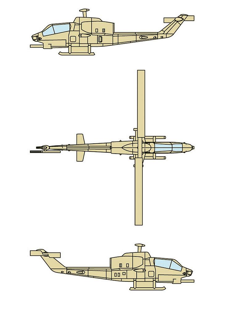 [TRUMPETER 6255  ] TRUMPETER 6255  1/350 AH-1W Cobra 