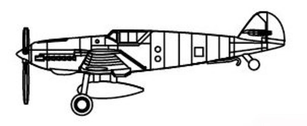 TRUMPETER 6279  1/350 BF 109T 