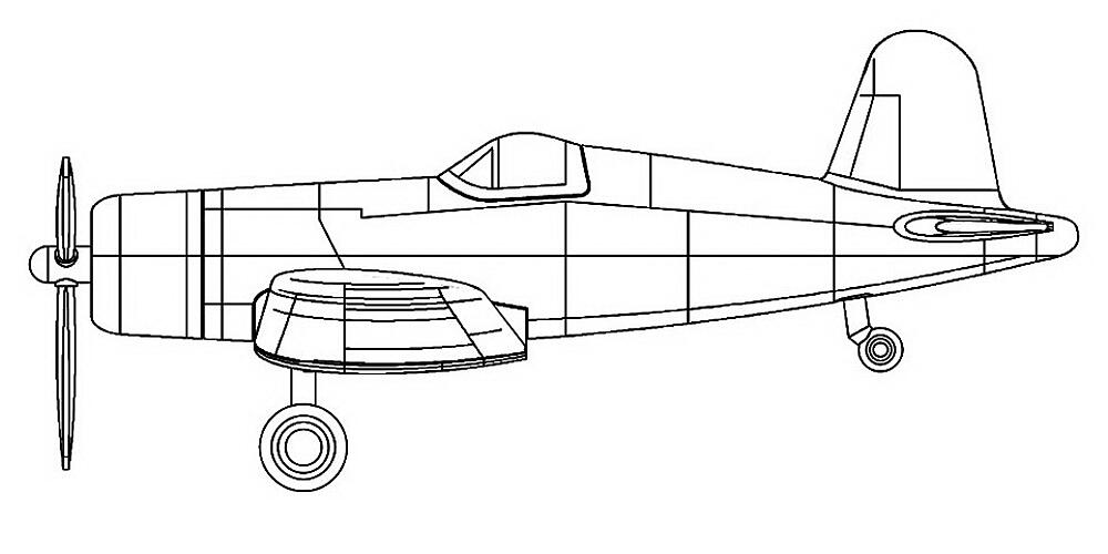 TRUMPETER 60  1/350 FU-4 Corsair 