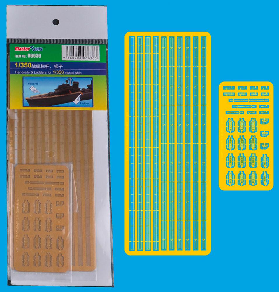 [TRUMPETER 6636  ] TRUMPETER 6636  1/350 Accessoires pour bateaux Garde-corps et échelles 