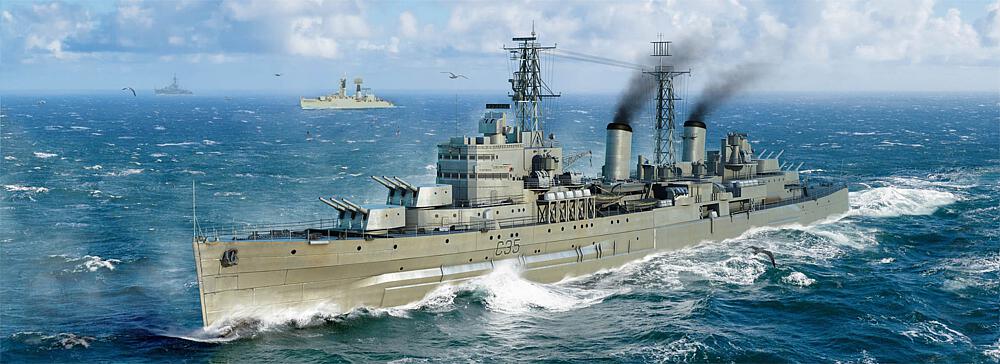 TRUMPETER 6702  1/700 HMS Belfast, 1959 