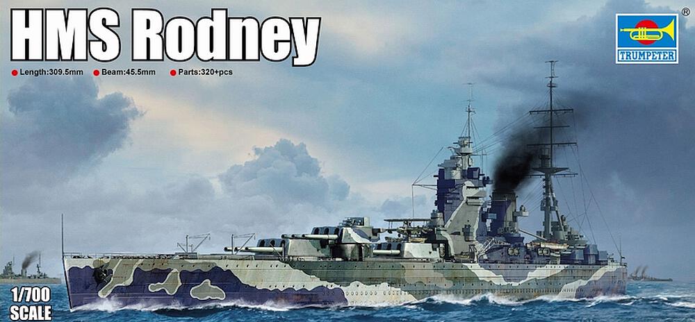 TRUMPETER 6718  1/700 HMS Rodney 