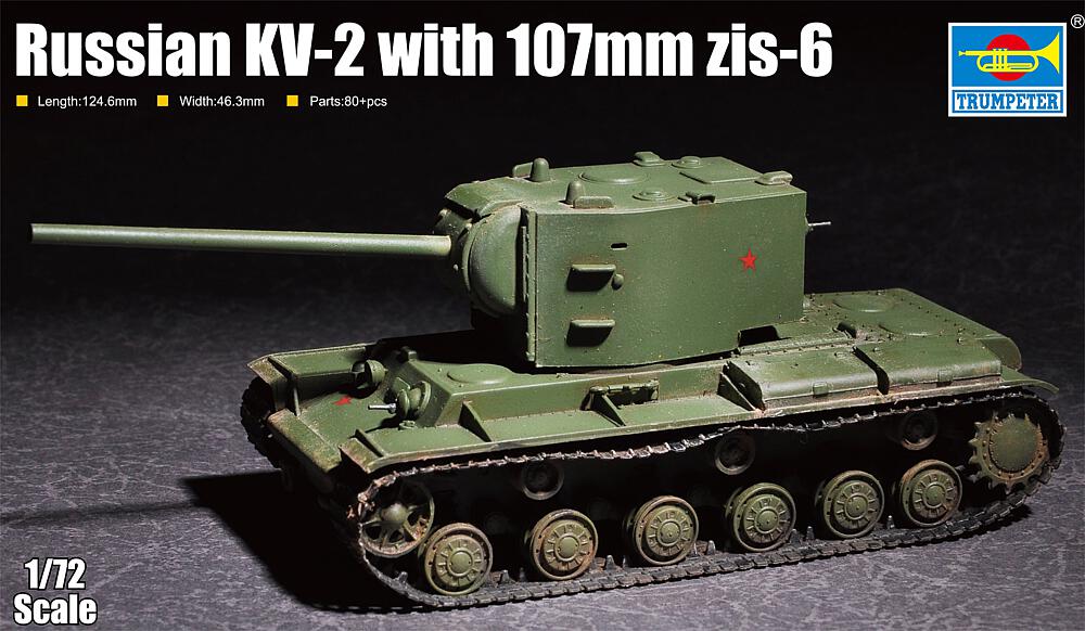 TRUMPETER 7162  1/72 KV-2 avec 107 mm Zis 6 