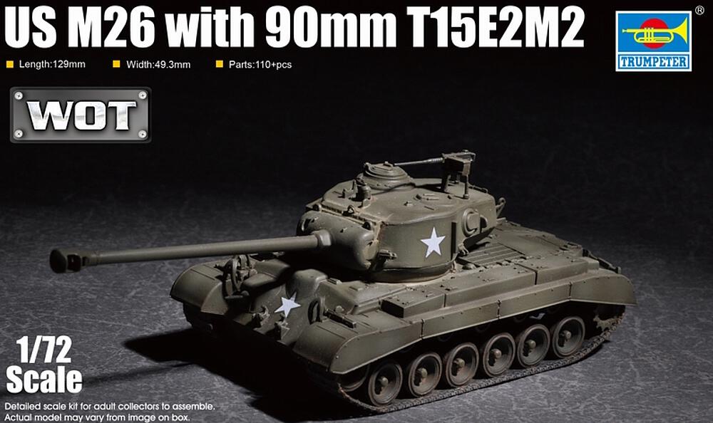 TRUMPETER 7170  1/72 M26 avec 90mm T15E2M2 
