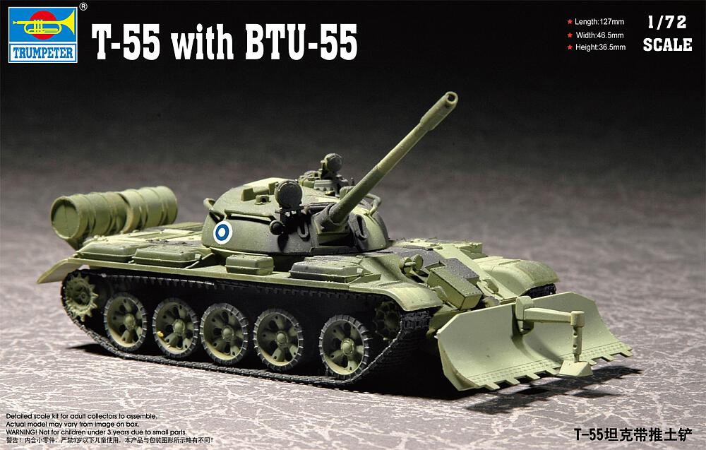 TRUMPETER 7284  1/72 T-55 avec BTU-55 