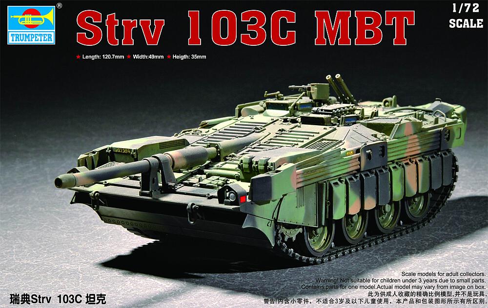 TRUMPETER 7298  1/72 Strv 103C MBT suédois 