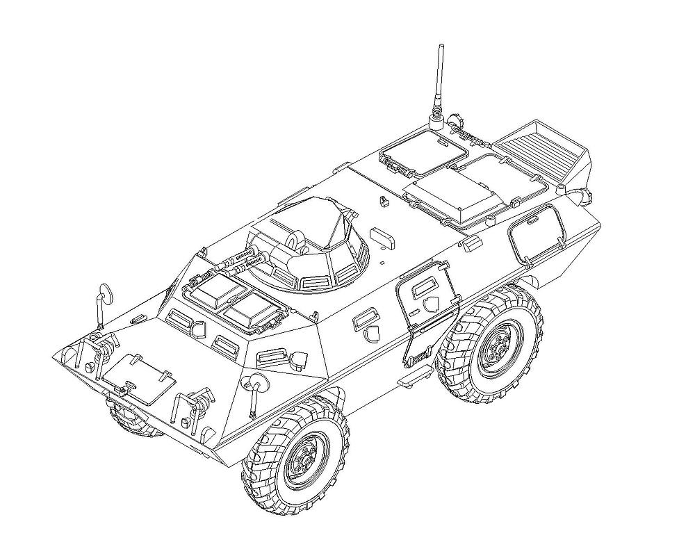 TRUMPETER 7439  1/72 M706 Commando 