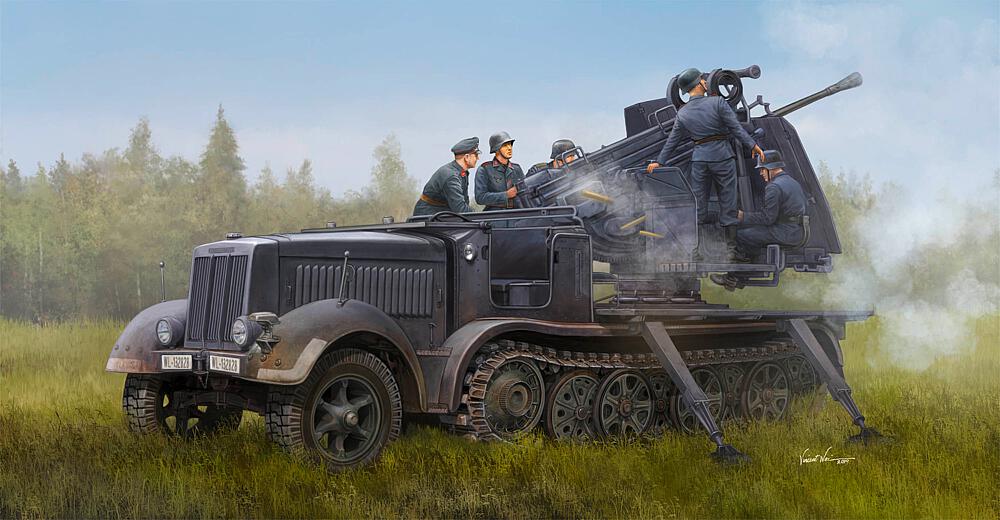 TRUMPETER 9513  1/35 5 cm Flak 41 sur Sd.Kfz. 7 / 2 