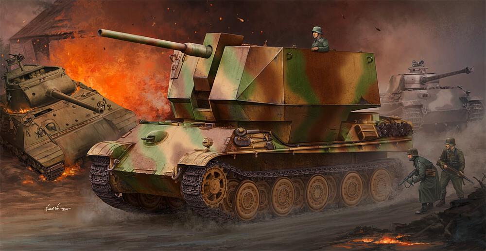 TRUMPETER 9531  1/35 Char antiaérien avec DCA 8,8 cm 36/37 