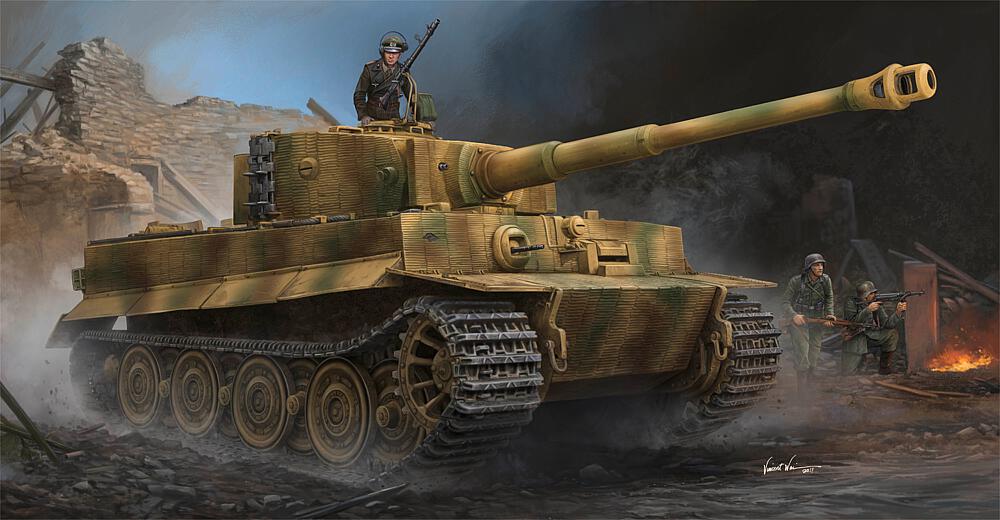 TRUMPETER 9540  1/35 Véhicule de combat Sd. Pz.Kpfw. VI, Auf.E, Tiger 1 avec Zimmerit 