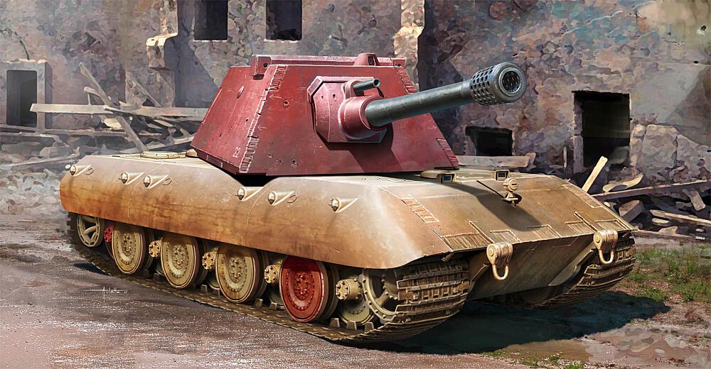 TRUMPETER 9543  1/35 E100, tour Krupp 