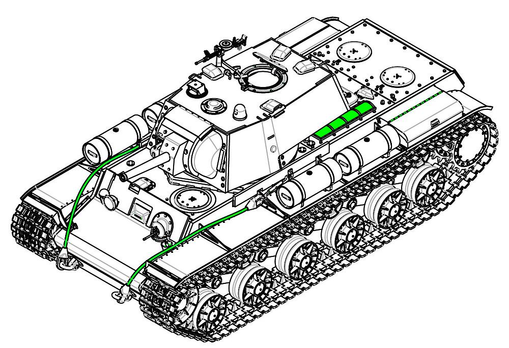TRUMPETER 9597  1/35 KV-1, 1942, avec équipage 
