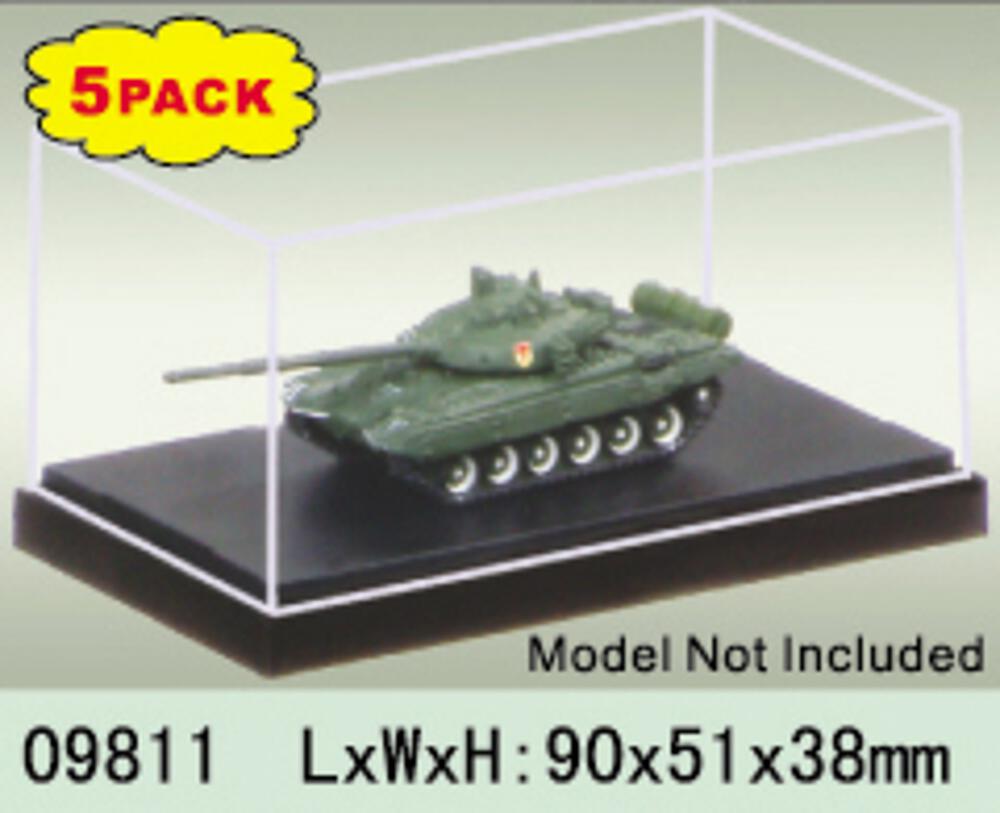 TRUMPETER 9811  Vitrine, 90 x 51 x 38 mm, paquet de 5 