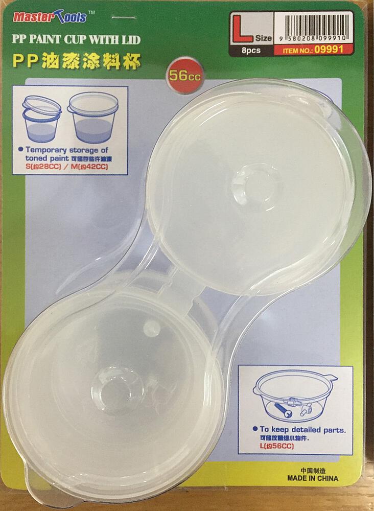 TRUMPETER 9991  Gobelet à peinture avec couvercle, 8 pièces 