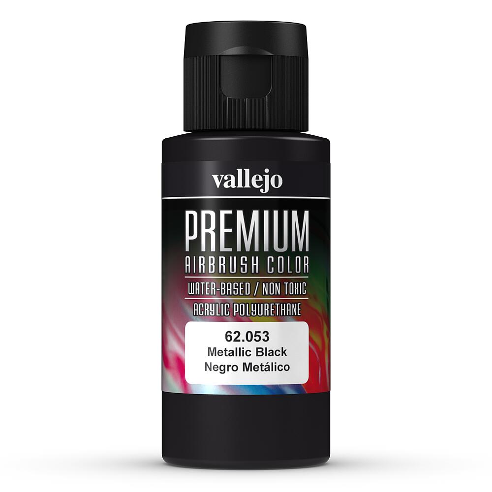 VALLEJO 62053  Métallique, noir, 60 ml 