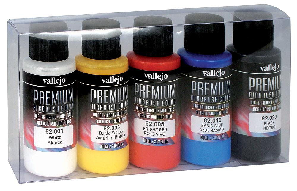 [VALLEJO 62101  ] VALLEJO 62101  Set de couleurs, mat, 5 x 60 ml 