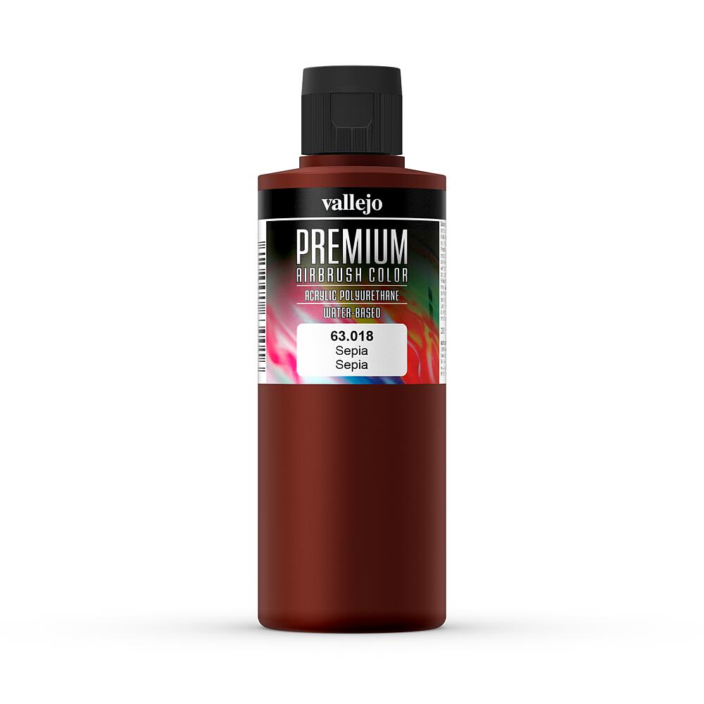 VALLEJO 63018  Noir sépia, mat, 200 ml 