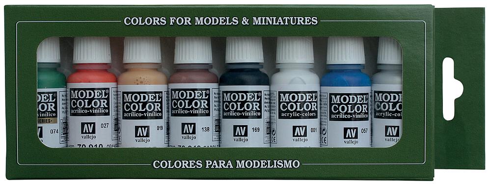 VALLEJO 70103  Jeu de couleurs, 8 Wargames Basics 