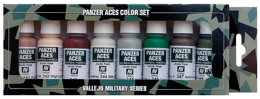 VALLEJO 70129  Kit de peinture, kit 6 - Tanks - Tons chair et camouflage, 8 x 17 ml 
