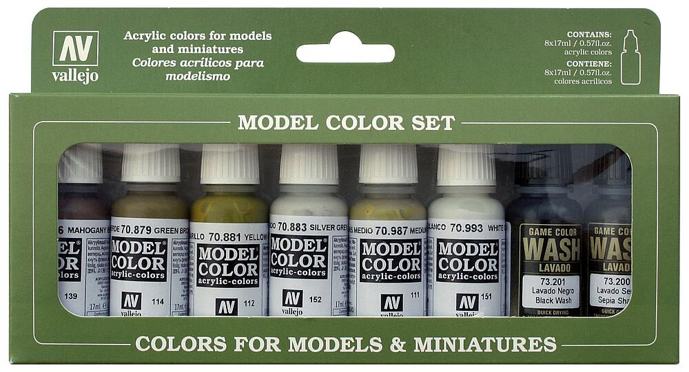 VALLEJO 70137  Set de couleurs, couleurs de bâtiments 