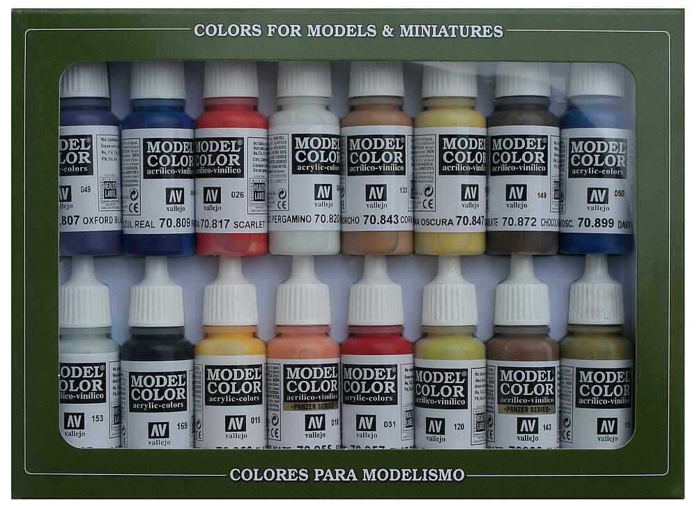 VALLEJO 70147  Set de couleurs, époque coloniale américaine, 16 x 17 ml 