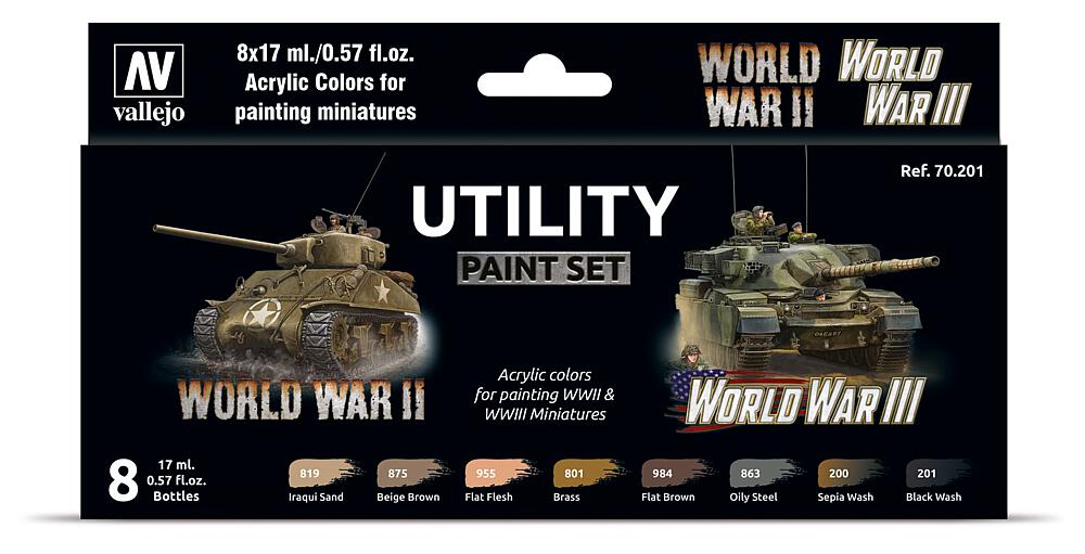 VALLEJO 70201  Set de couleurs, World War II &amp; World War III 