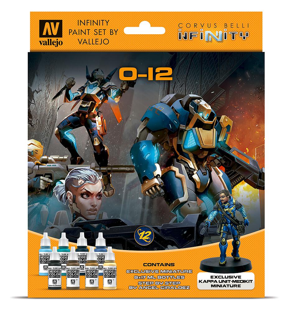 VALLEJO 70239  Set de peinture, Infinity O-12, avec figurine 