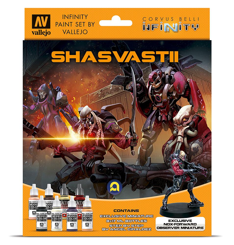VALLEJO 70241  Set de couleurs, Infinity Shasvastii, avec figurine 