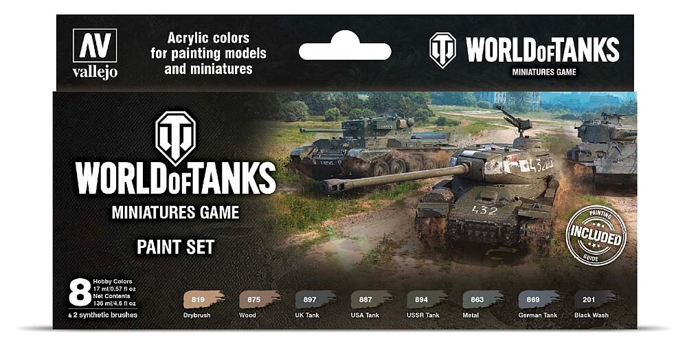 VALLEJO 70245  Set de couleurs, World of Tanks 