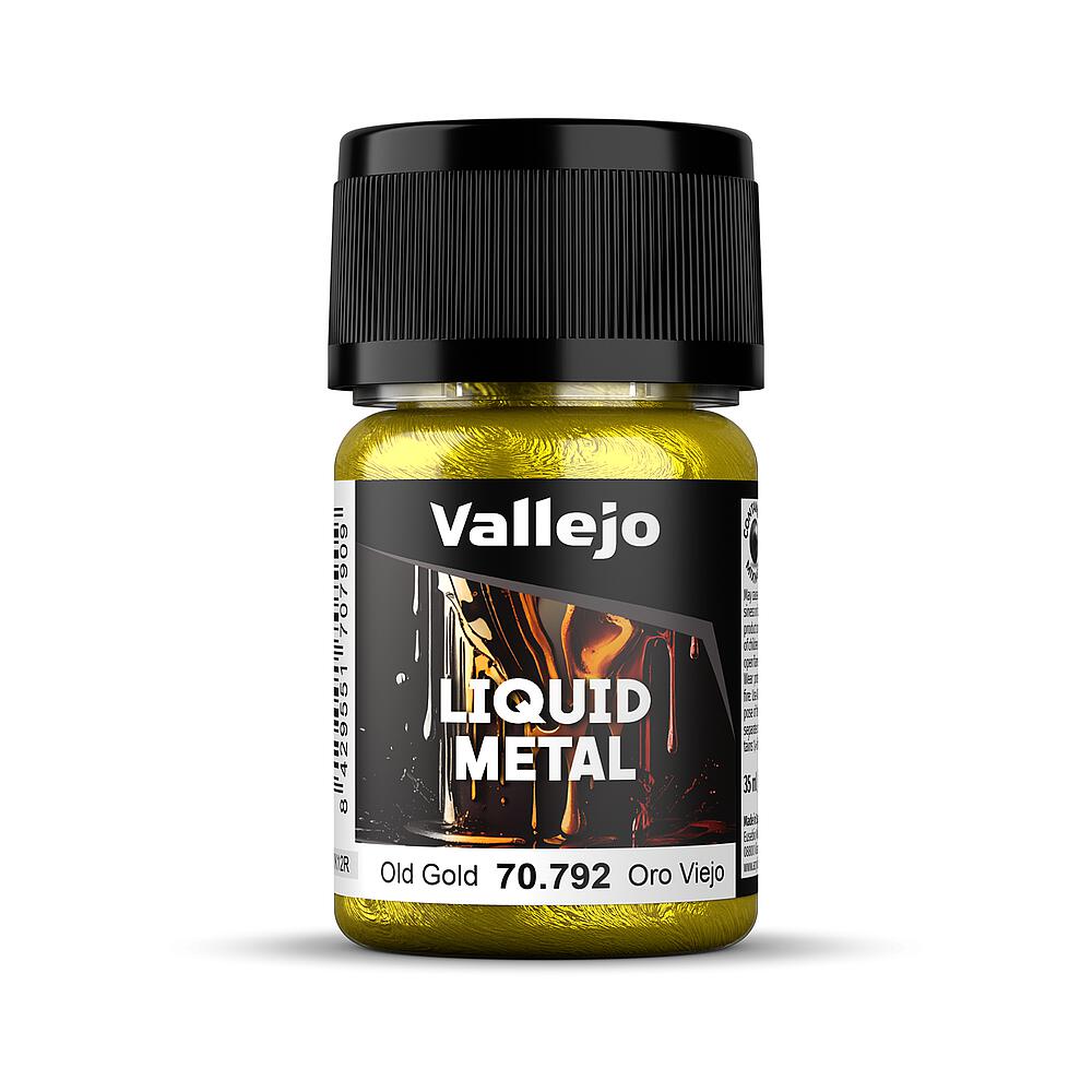 VALLEJO 70792  Vieil or, à base d'alcool, métallique, 35 ml 