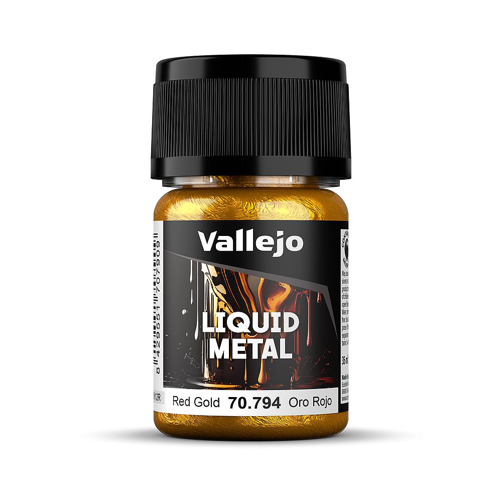 VALLEJO 70794  Or rouge, à base d'alcool, métallique, 35 ml 