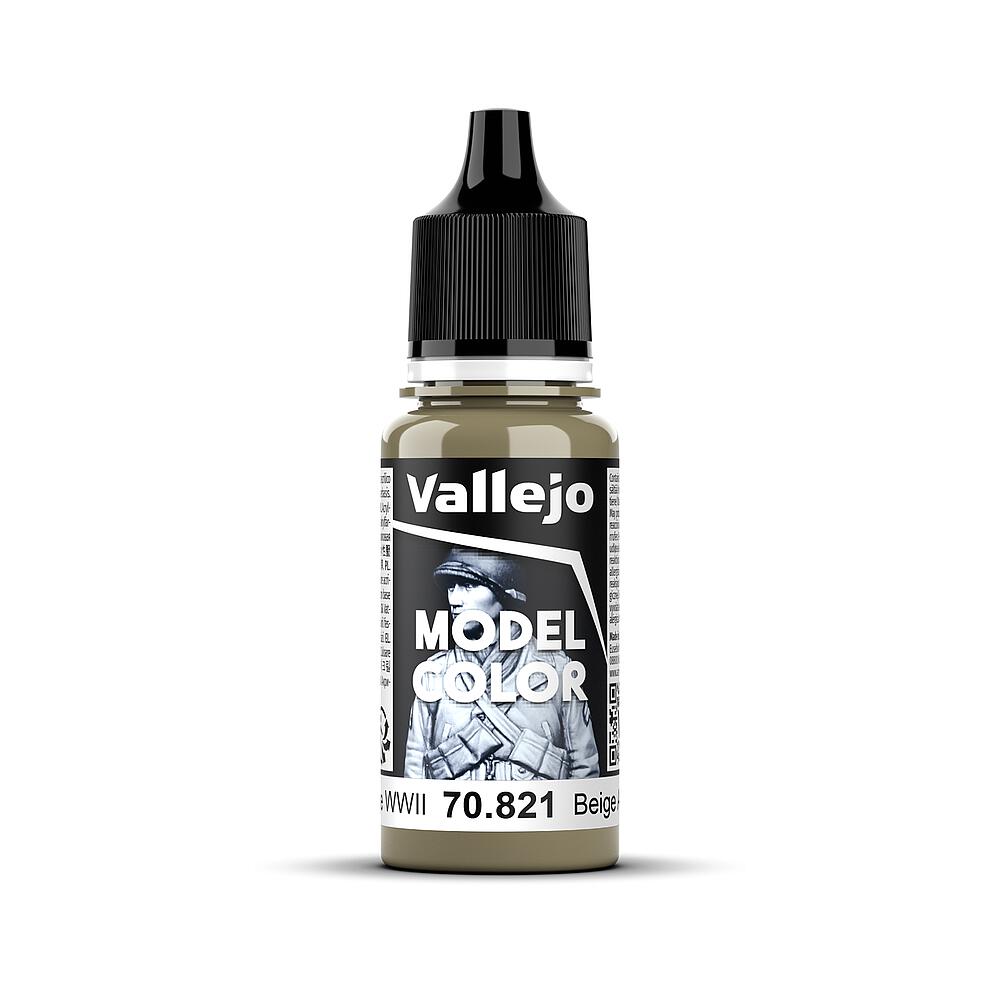 VALLEJO 70821  Camouflage allemand, Beige WWII, mat, 17 ml 