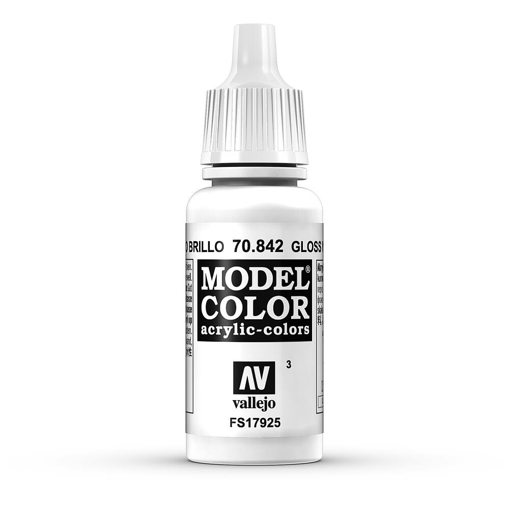 VALLEJO 70842  Blanc brillant, brillant, 17 ml 