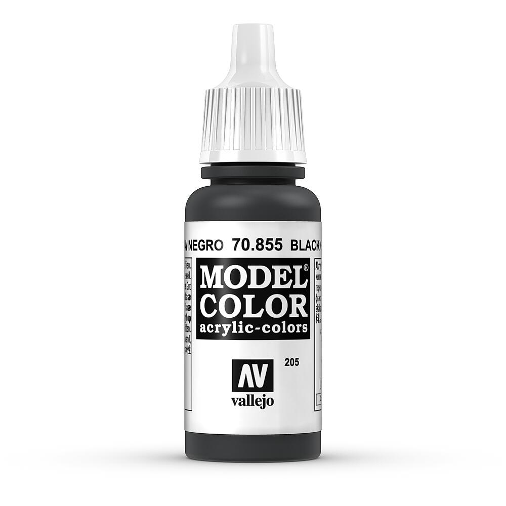 VALLEJO 70855  Lasure noire, brillante, 17 ml 