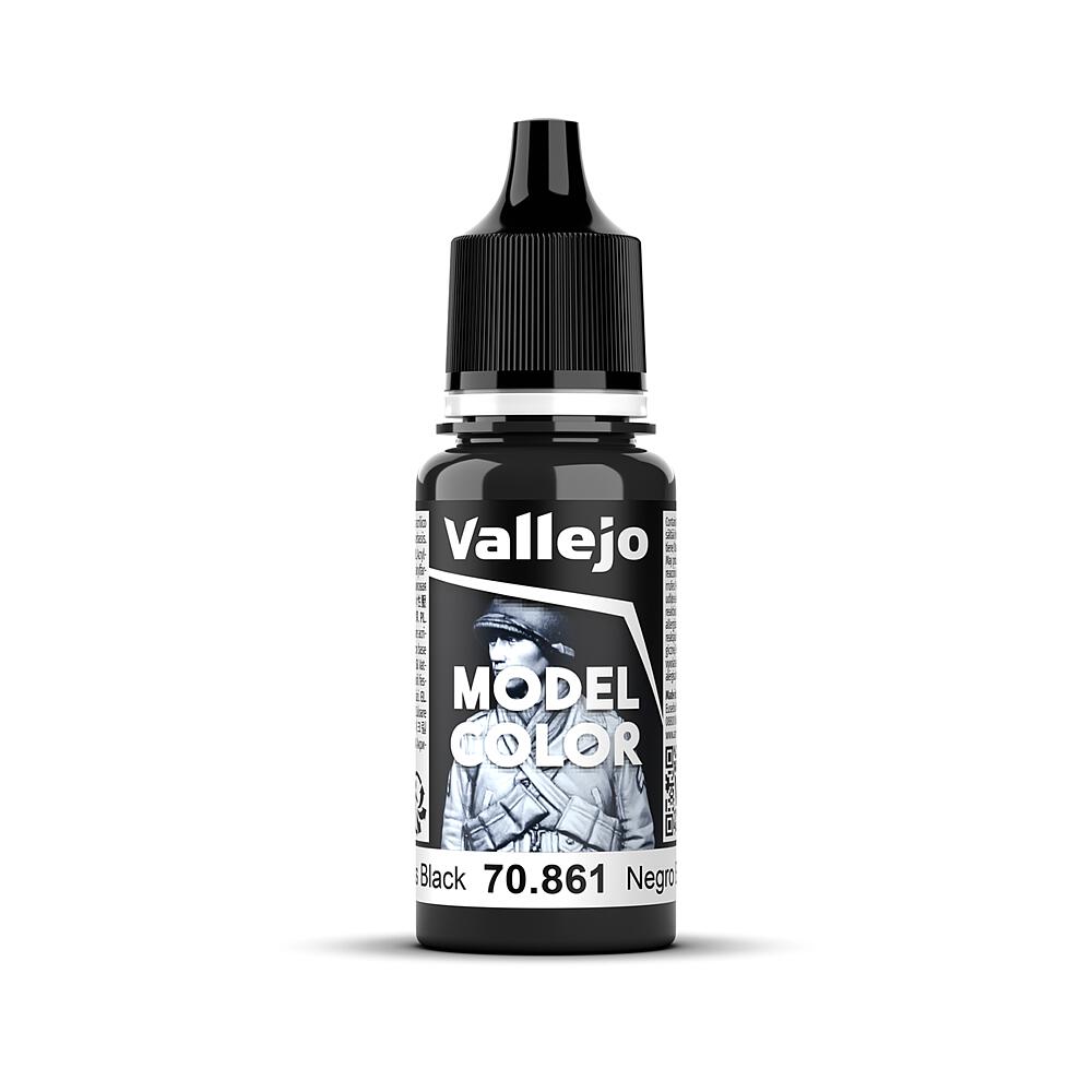 VALLEJO 70861  Noir profond, brillant, 17 ml 