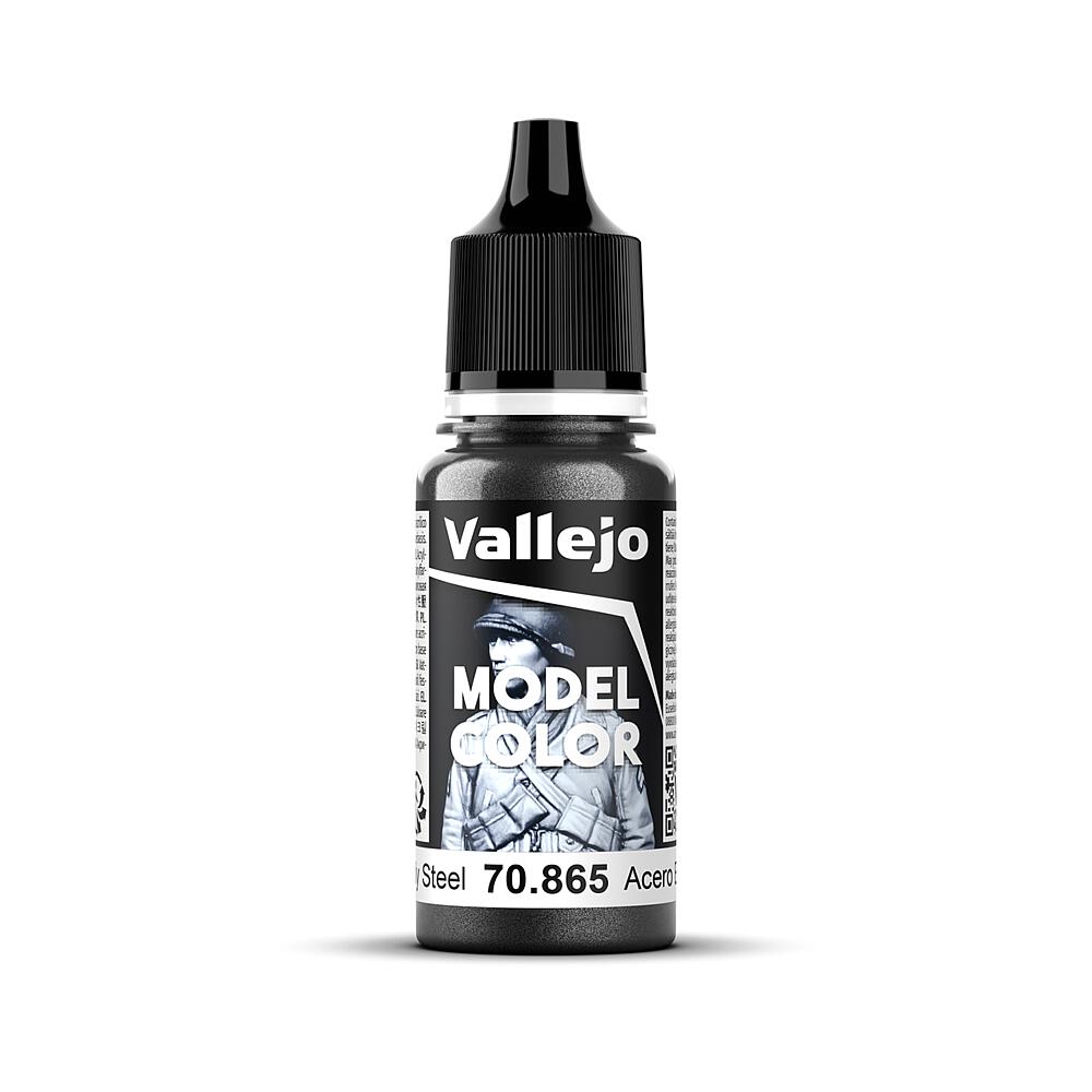 VALLEJO 70865  Acier huilé, métallique, 17 ml 