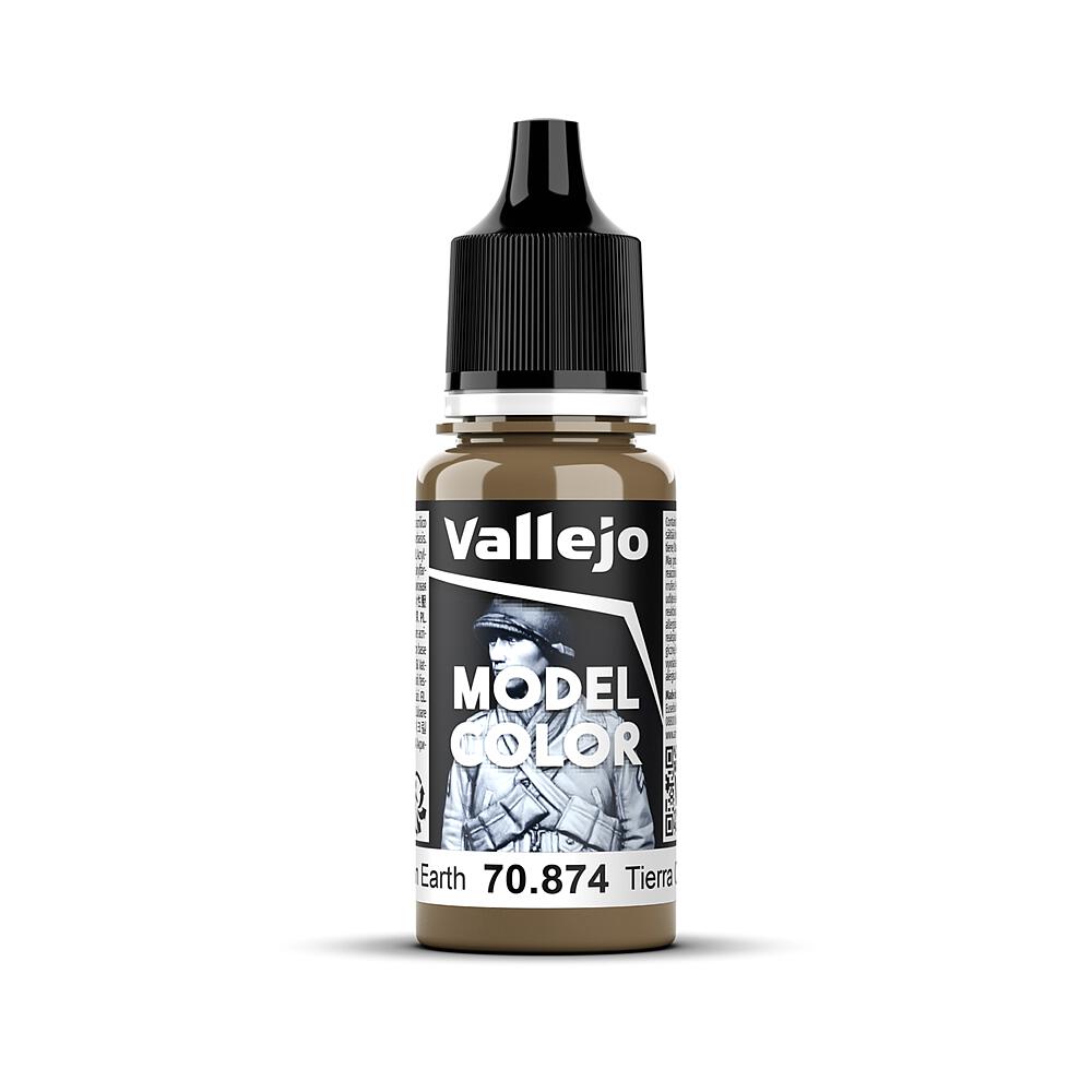 VALLEJO 70874  Marron terre, foncé, mat, 17 ml 