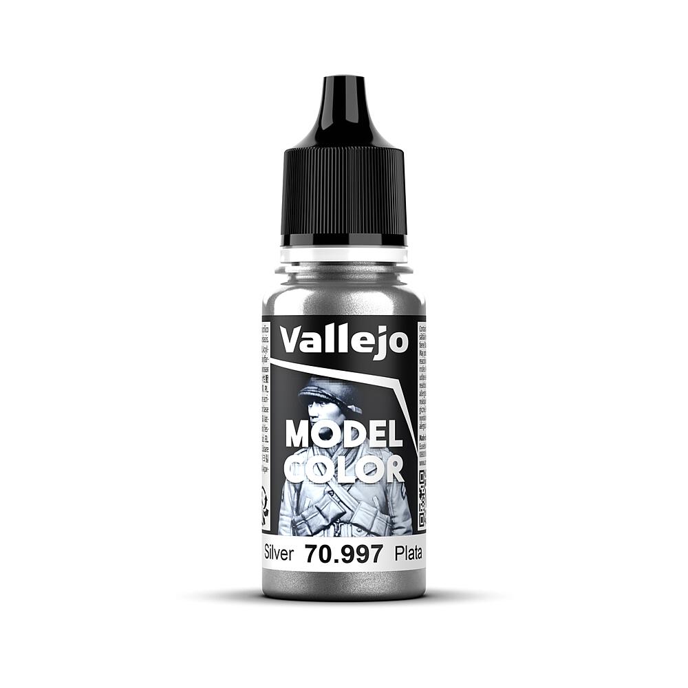 VALLEJO 70997  Argent métallisé, 17 ml 