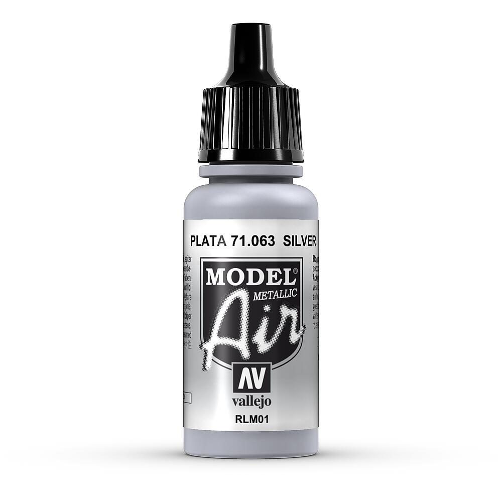 VALLEJO 71063  Argent métallisé, 17 ml 