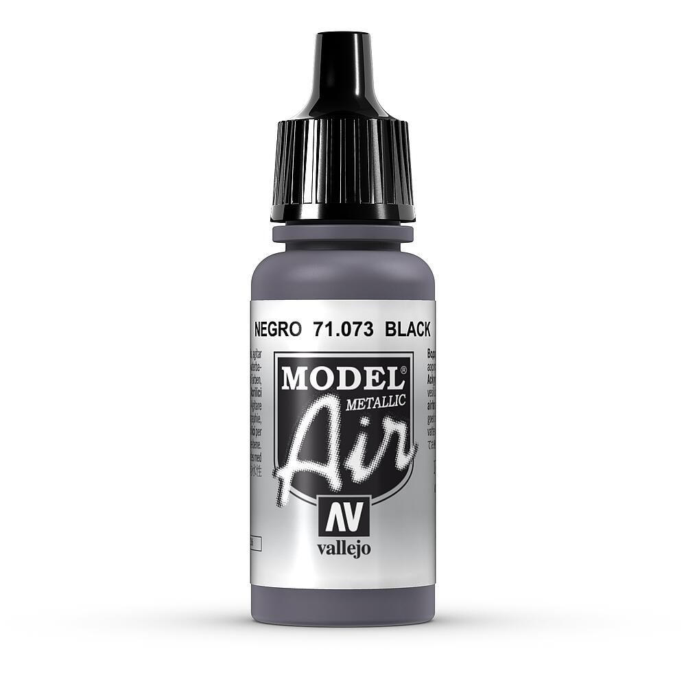VALLEJO 71073  Noir métallisé, 17 ml 