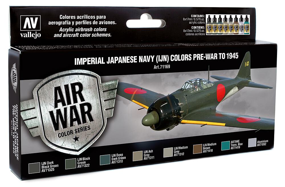 VALLEJO 71169  Kit de peinture, Armée de l'air japonaise IJA Set 2 