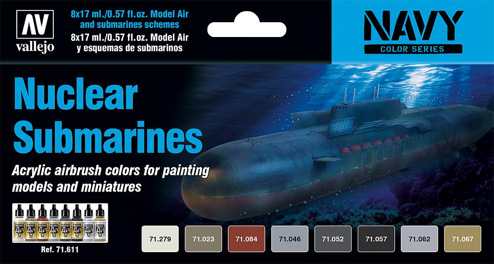 VALLEJO 71611  Kit de peinture, sous-marins nucléaires 