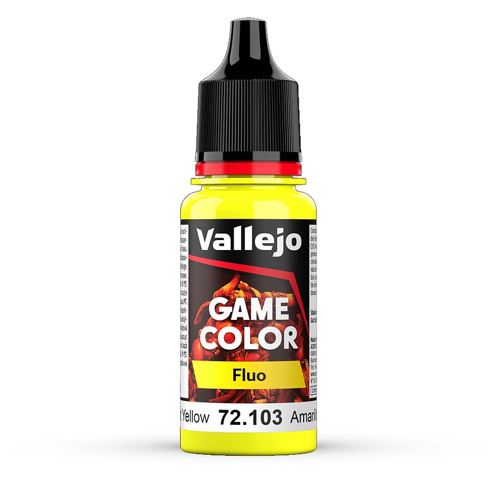 VALLEJO 72103  Jaune fluorescent, 17 ml 