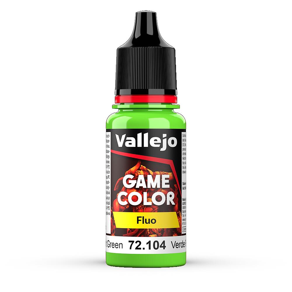 VALLEJO 72104  Vert fluorescent, 17 ml 
