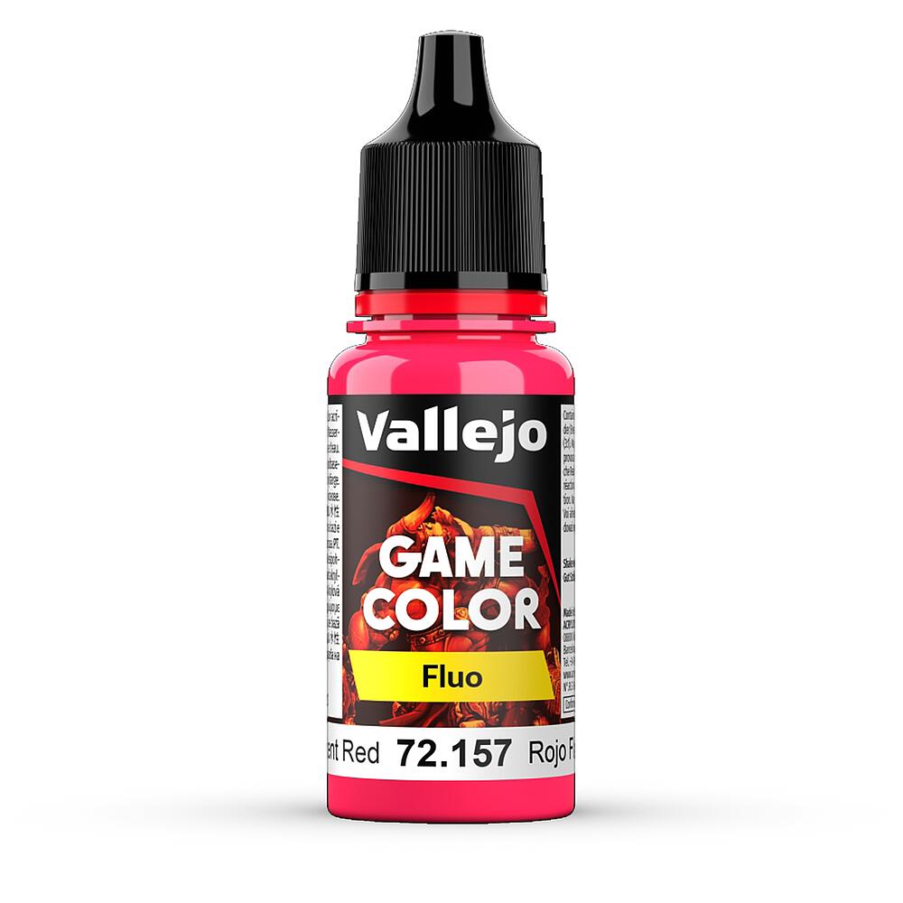 VALLEJO 72157  Rouge fluorescent, 18 ml 