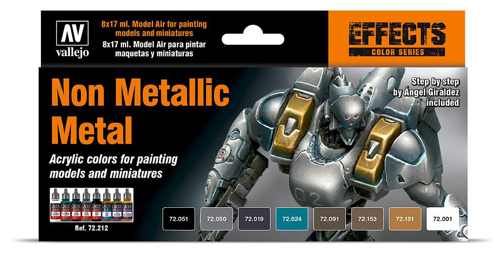 VALLEJO 72212  Jeu de couleurs, Non-Metallic-Colors, 8 x 17 ml 