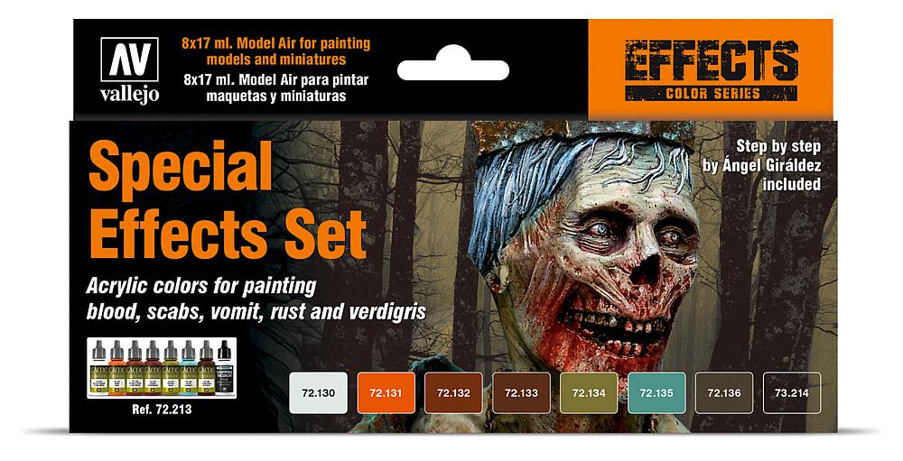 VALLEJO 72213  Set de couleurs, effet spécial, 8 x 17 ml 