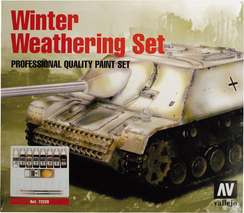 VALLEJO 72220  Set de couleurs, Vieillissement hivernal, 9 x 17 ml 