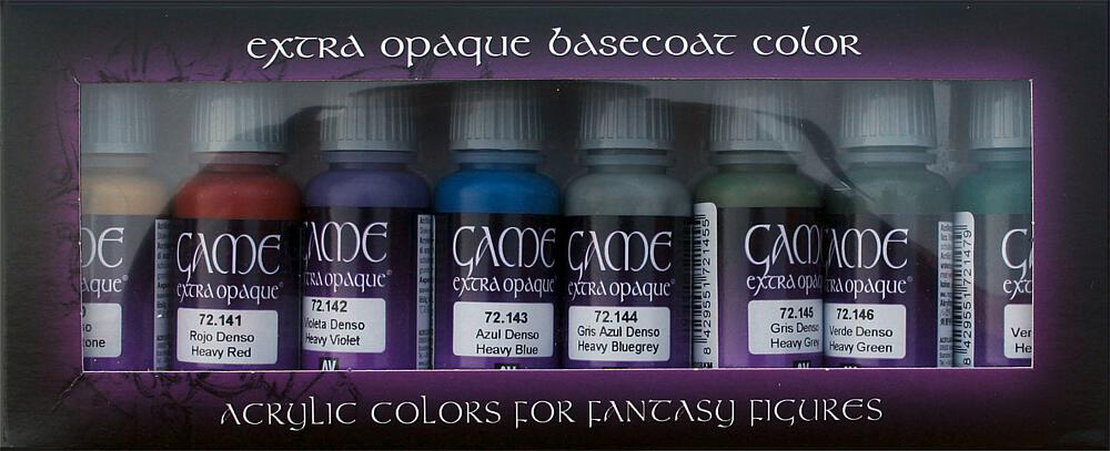 VALLEJO 72294  Set de couleurs, couleurs extra denses, 8 x 17 ml 