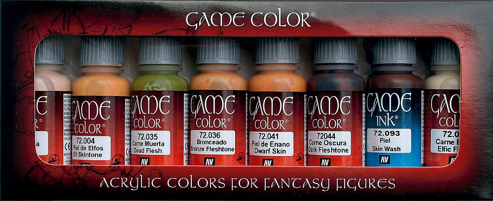 VALLEJO 72295  Set de couleurs, tons chair, 8 x 17 ml 